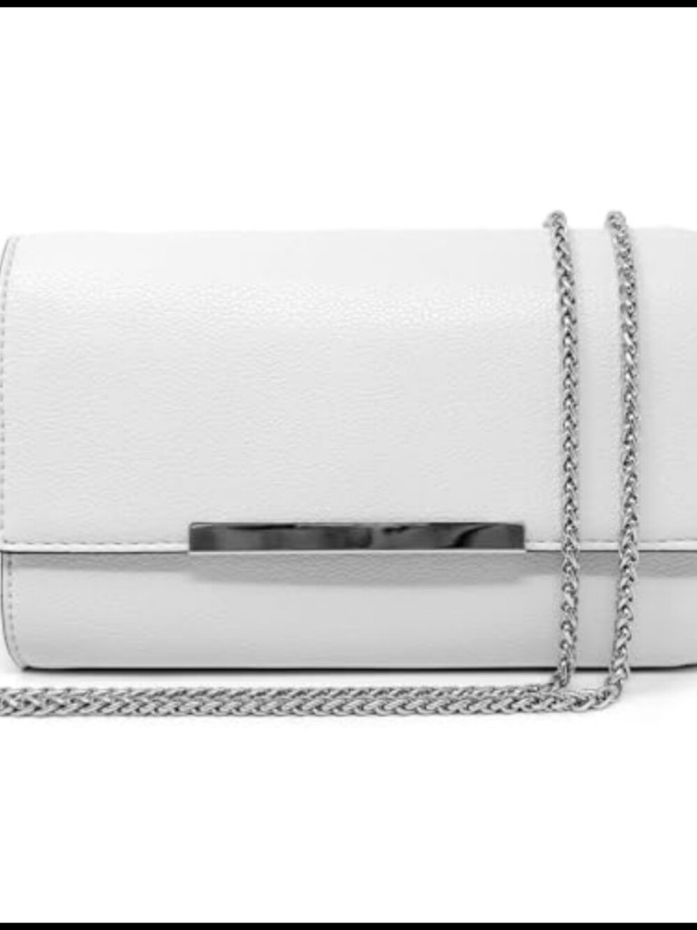 Vegan Leather Convertible Clutch Wristlet Crossbody Evening Bag